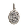 16mm Sterling Silver St Christopher Medal and Chain. 1088/8P.