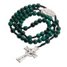 Strong Cord Green Bead Rosary. 145/11.