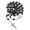Black Wood St Benedict Rosary Beads.187/11.