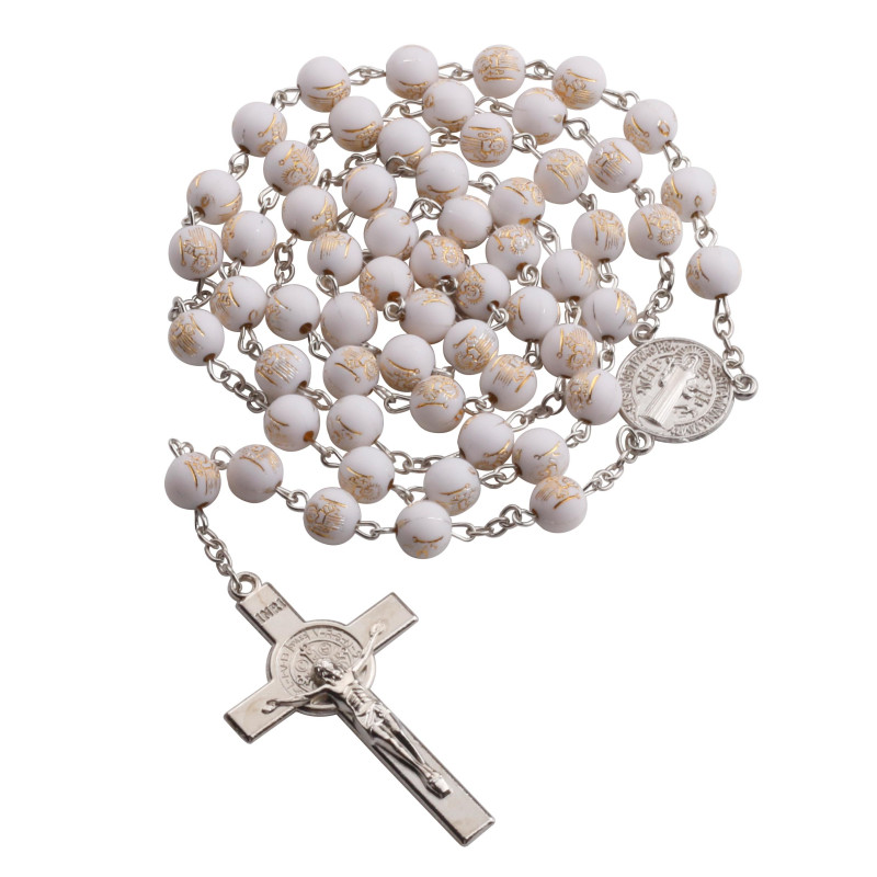 Unique St Benedict Beads Rosary. 424/11.