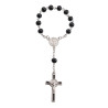St. Benedict Black Wood One Decade Rosary. 710/10.