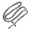 Black Cord St. Benedict Rosary.144/46.