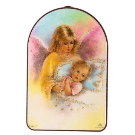 Guardian Angel and Baby Religious Wall Plaque