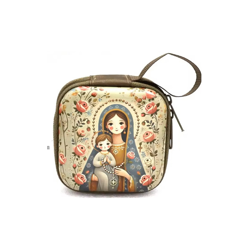 Rosary Purse. Image of Our Lady and Child. 20/285