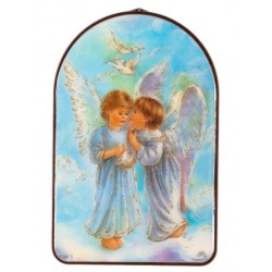 Guardian Angel and Baby Religious Wall Plaque
