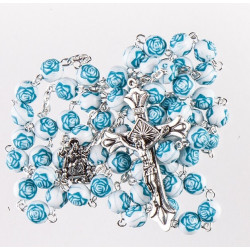Boxed Blue Rose Rosary....