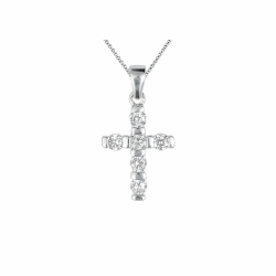 Sterling Silver Cross with...