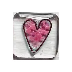 Resin Heart. Pink.50/350
