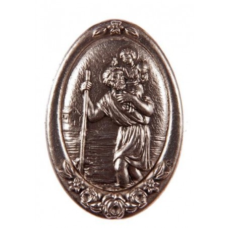 St Christopher magnetic car plaque