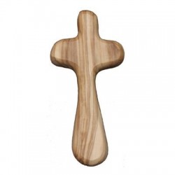 Olive Wood Holding Cross. Comfort Cross.