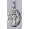18mm Sterling Silver Miraculous Medal and Chain