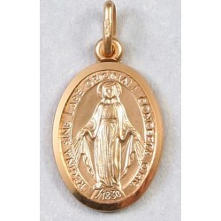 12 mm 9ct Gold Miraculous Medal