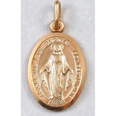 12 mm 9ct Gold Miraculous Medal