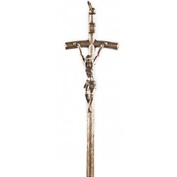 12cm   Pope John Paul 2nd Metal Crucifix.