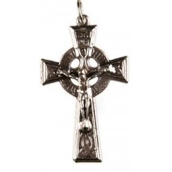 Pack of Three. 3cm Metal Celtic Cross Crucifix. 