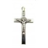Pack of Three. 3cm Metal St. Benedict Cross Crucifix.