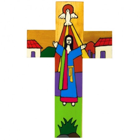 25cm Risen Christ Cross
