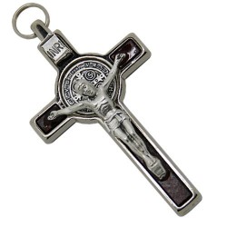 9cm Black St. Benedict Cross Crucifix.