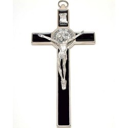 20 cm Black St. Benedict Cross Crucifix.
