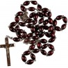 Extra Large Brown Wood Rosary. 