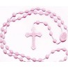 Pack of 12 Rosary Beads. Pink Plastic Rosaries.