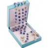 Blue Rosary Beads. Supplied in Gift Presentation Case.