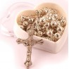 Beautifully Ornate Filigree Rosary Beads. Supplied in Gift Presentation Case.