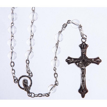 Clear Glass Bead Rosary