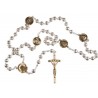 Basilicas of Rome Rosary Beads. Rose Petal Beads.