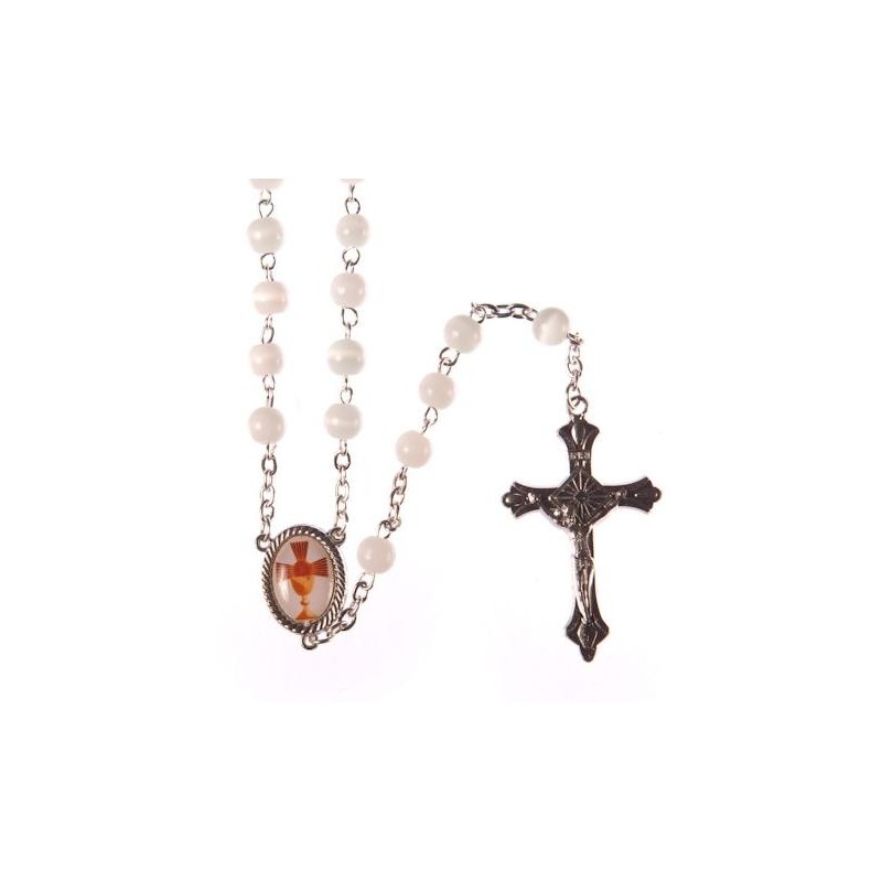 First Holy Communion Rosary Beads.
