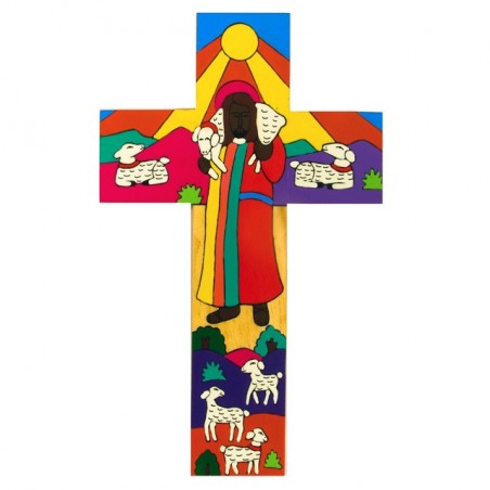 40 cm Modern Good Shepherd Cross