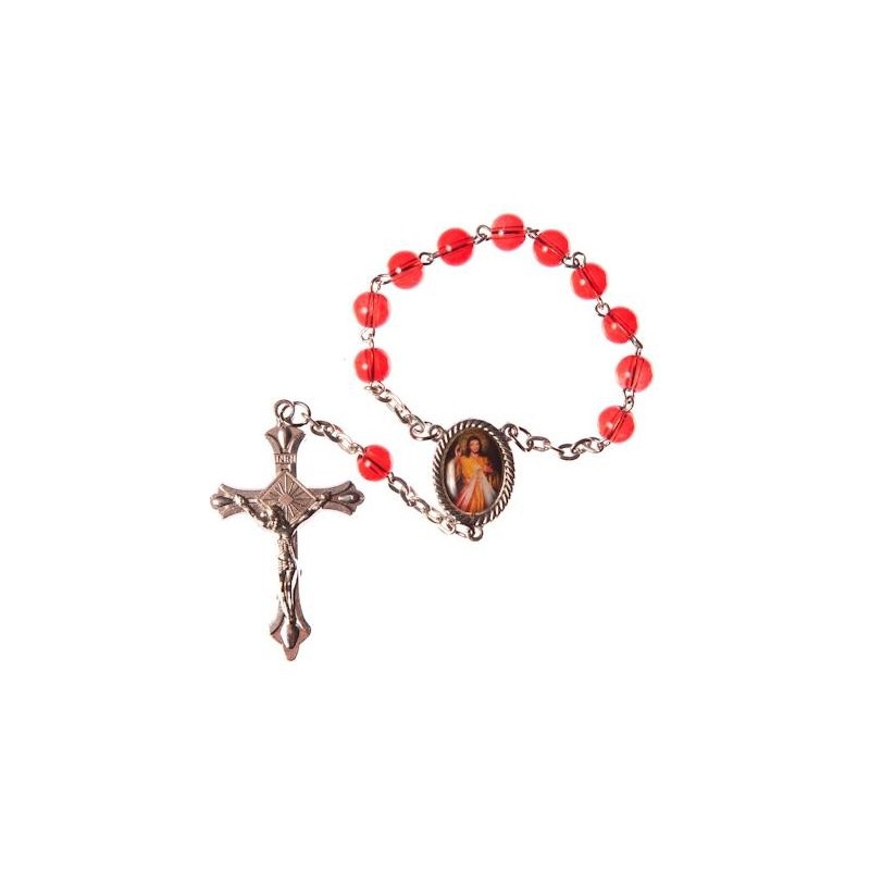 Divine Mercy of Jesus One Decade Rosary Bead.