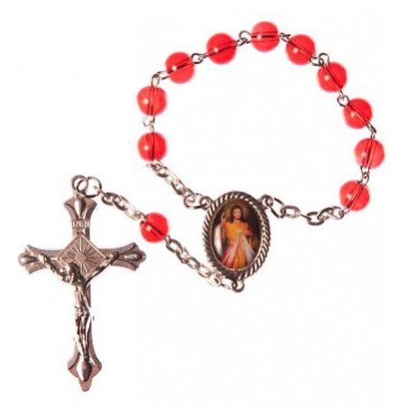 Divine Mercy of Jesus One Decade Rosary Bead.