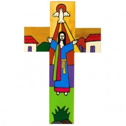 40 cm Risen Christ Cross