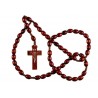 Brown Wood Rosary Bead