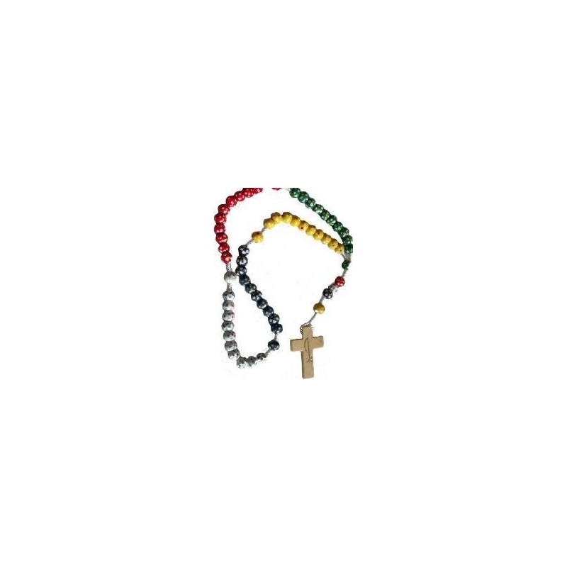 Wood Missionary Rosary Bead
