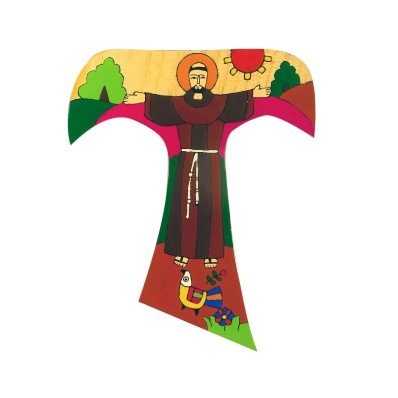 15 cm St Francis of Assisi Tau Cross