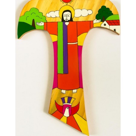 25 cm Risen Christ Tau Cross